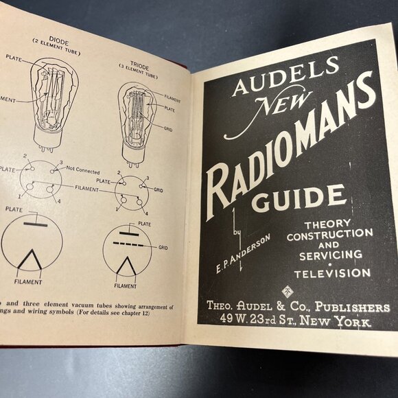 1942 Audels New Radiomans Guide By Edwin P. Anderson Theo. Audel & Co. US - Picture 2 of 16